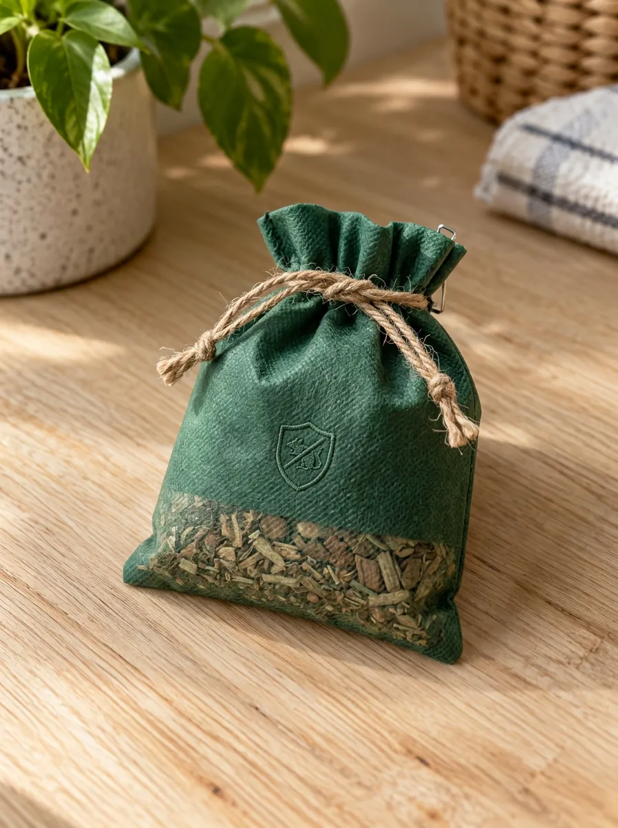 Shield Motif Printed Mouse Repellent Pouch