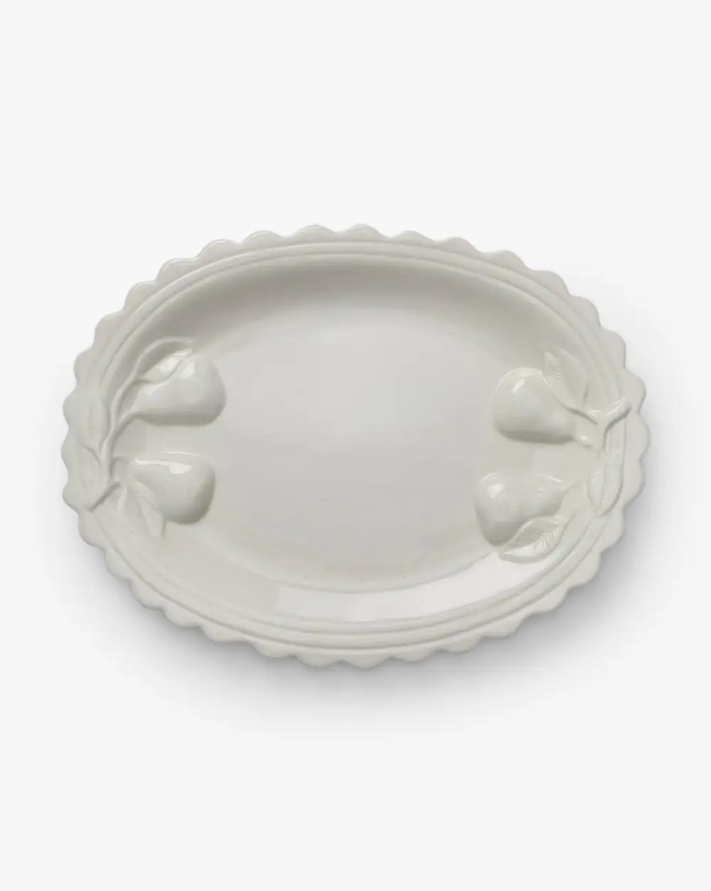 Embossed Stoneware Platter