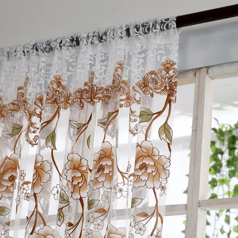 Baking Sheer Window Valance Panel