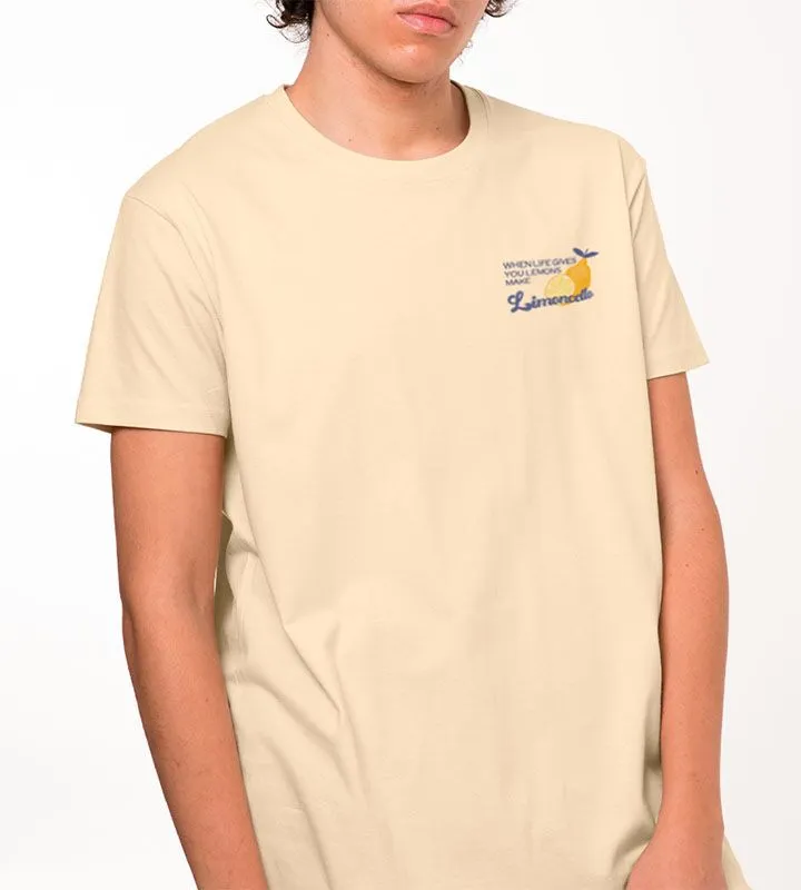 Lemon Inspired Fun Print Light Colored T-Shirt