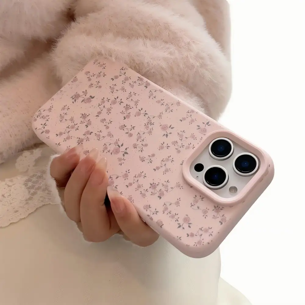 Floral Cat Matte Phone Case