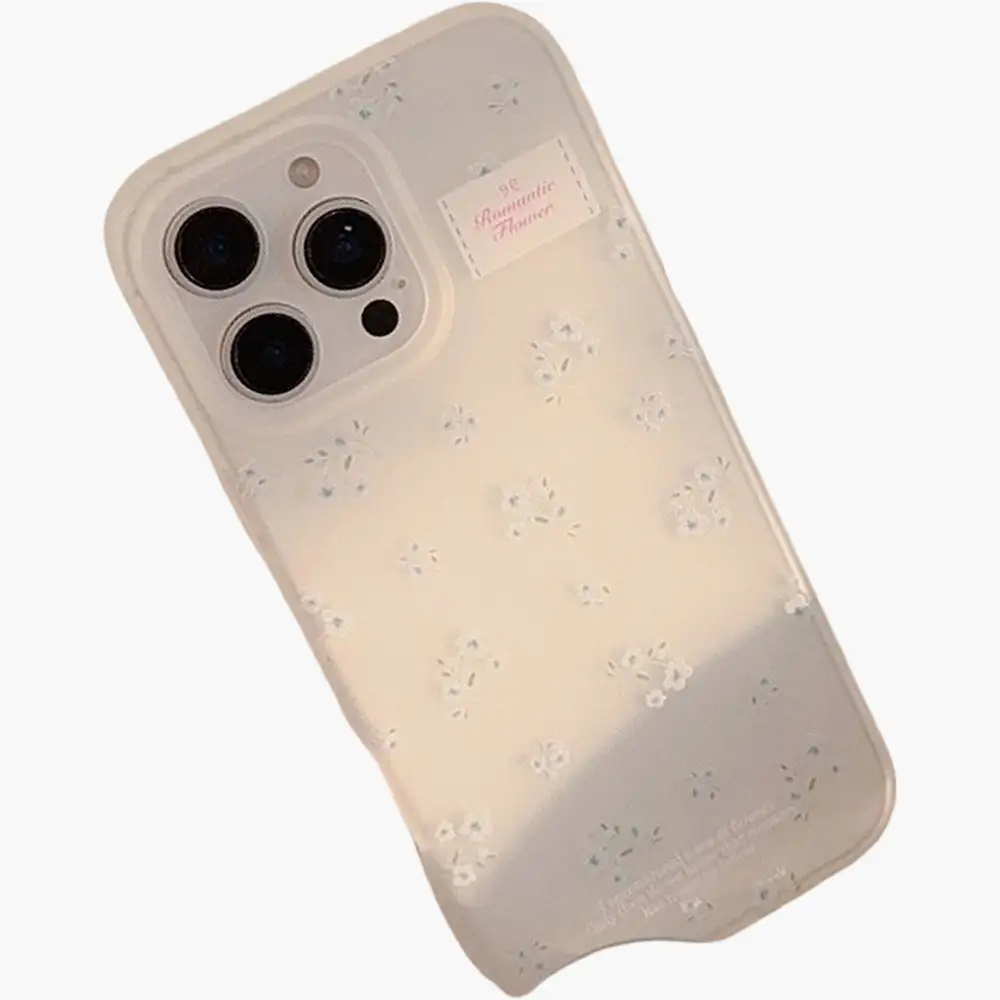 Floral Cat Matte Matte Phone Case