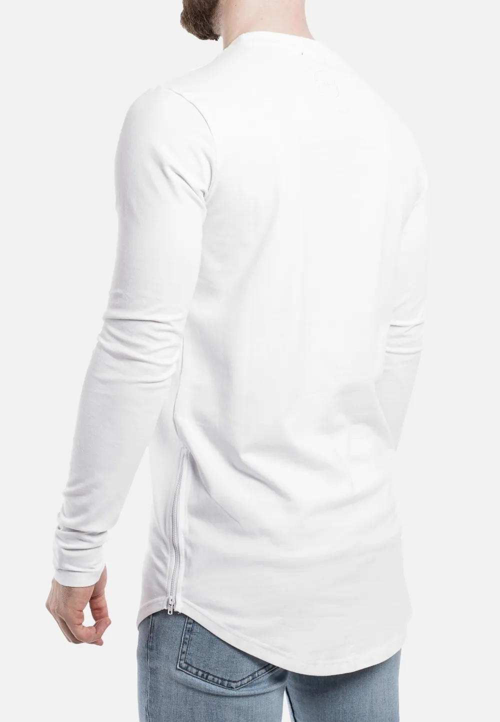 Clean Line Side Zip Longline Tee