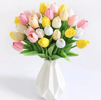 Classic Floral Artificial Round Decorative Botanical Accent