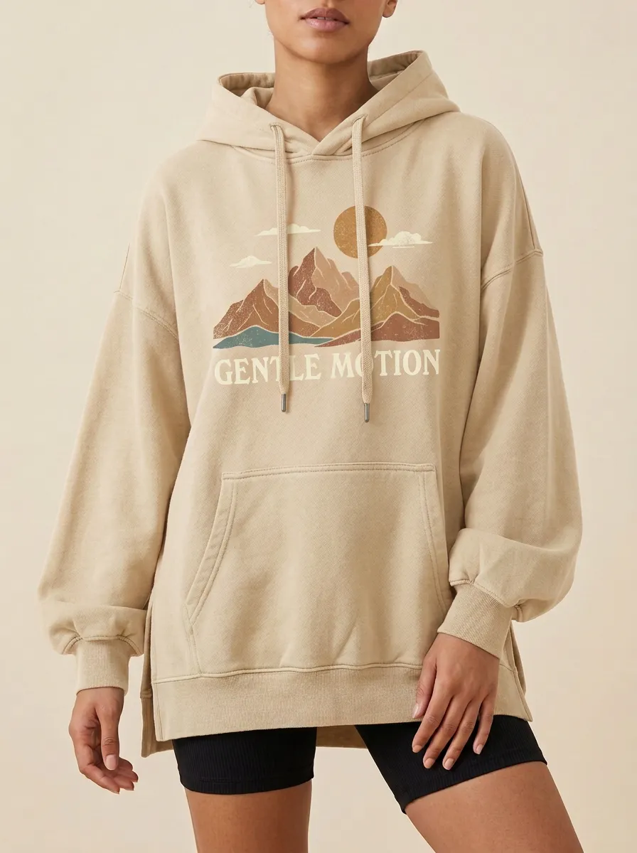 Nature Mountain Sun Gentle Motion Hoodie