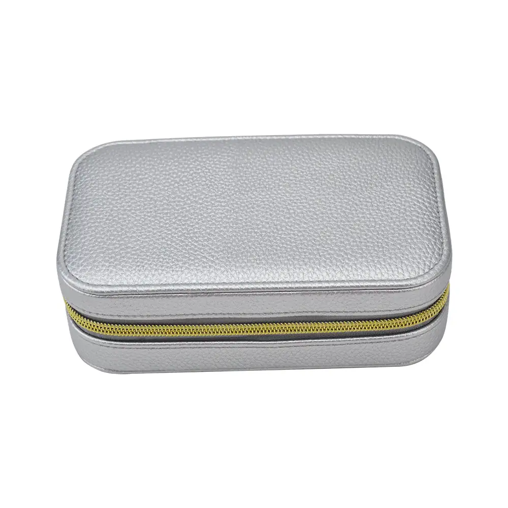 Leah Rectangle Travel Jewelry Box