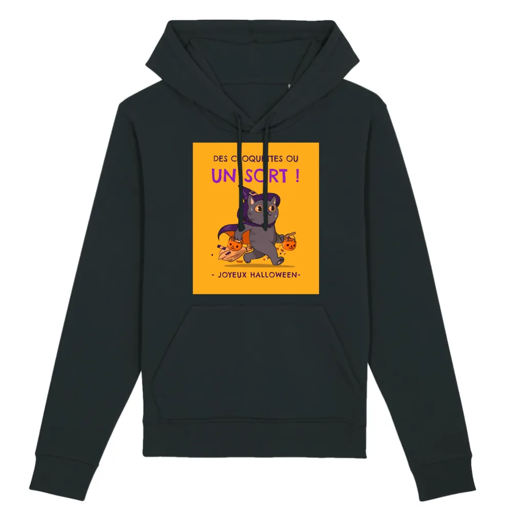 Shadow Cat Graphic Pullover Hoodie