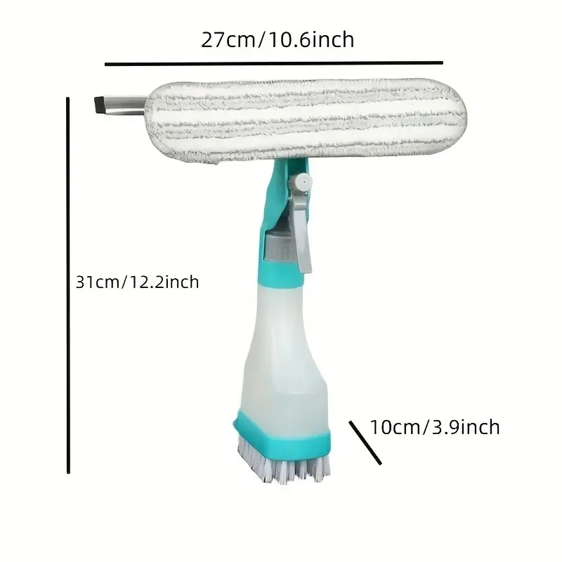 4-In-1 Glass Cleaning Brush With Spray