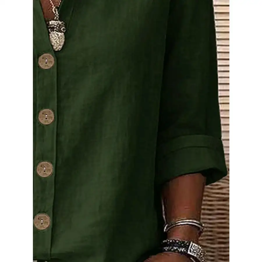 Soft Button Up Long Sleeve Shirt