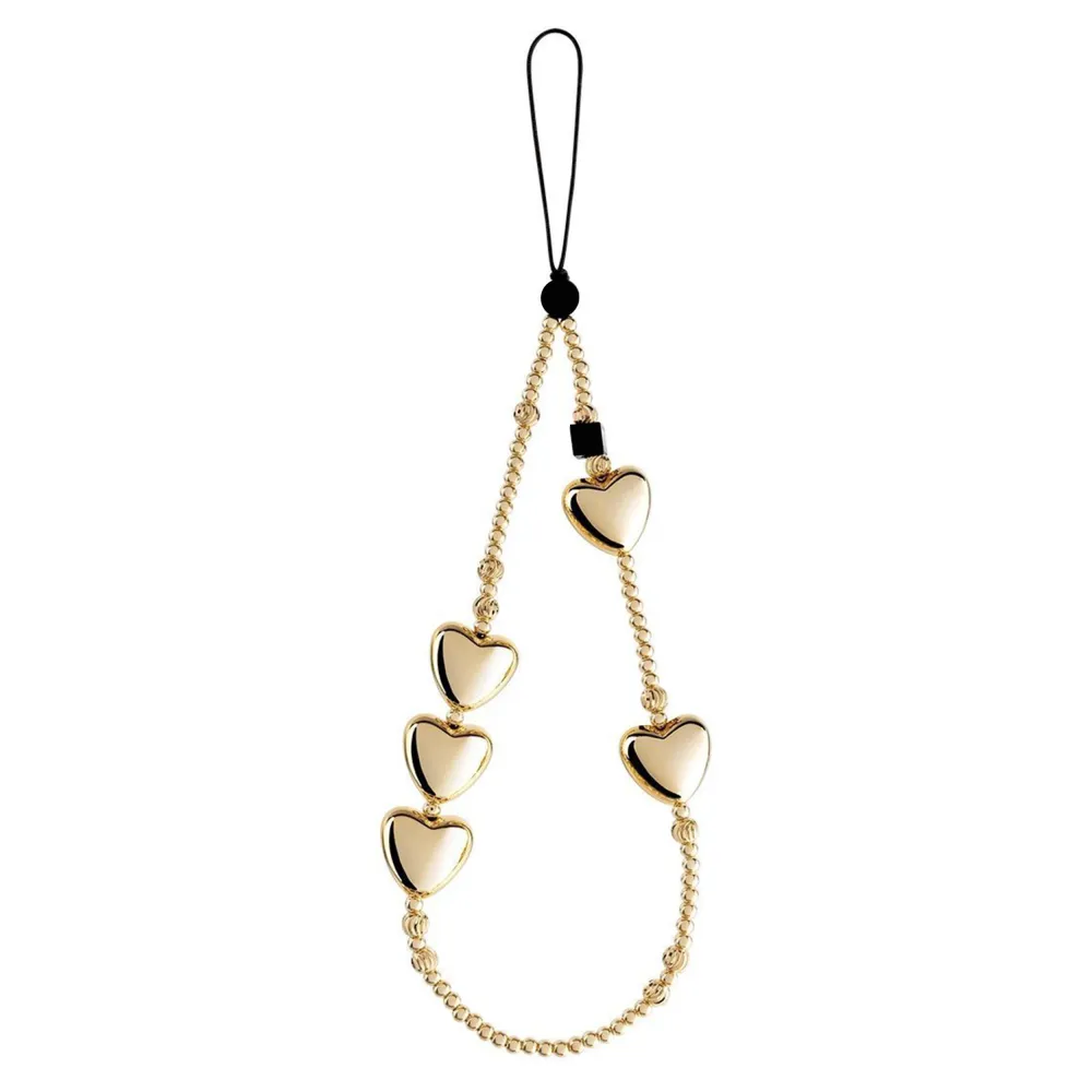 Modern Heart Phone Charm Strap