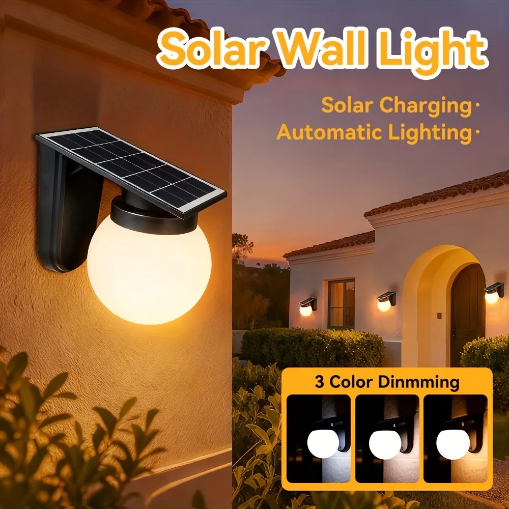 Solar Globe Wall Light