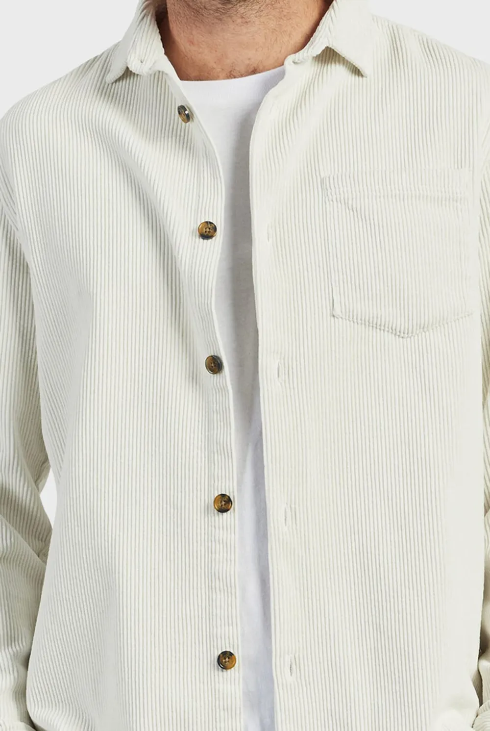 Cotton Cord Overshirt-Navy