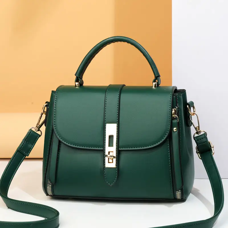 Structured Roomy Leather Crossbody Bag