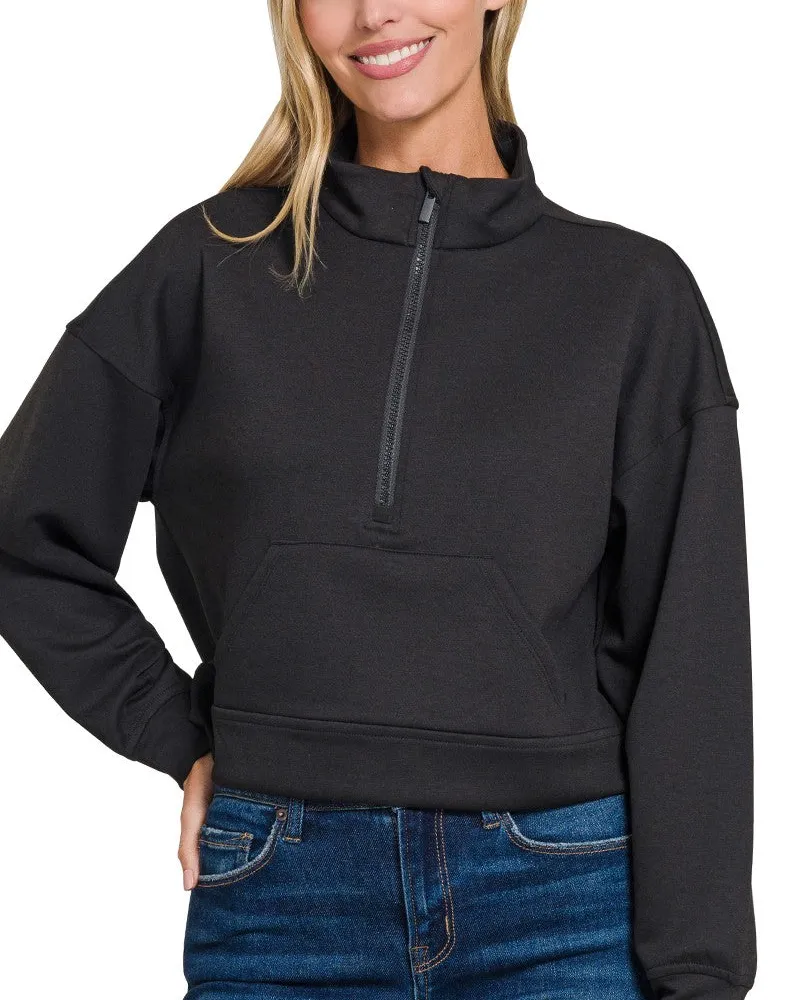 Modern Half-Zip Everyday Sweatshirt