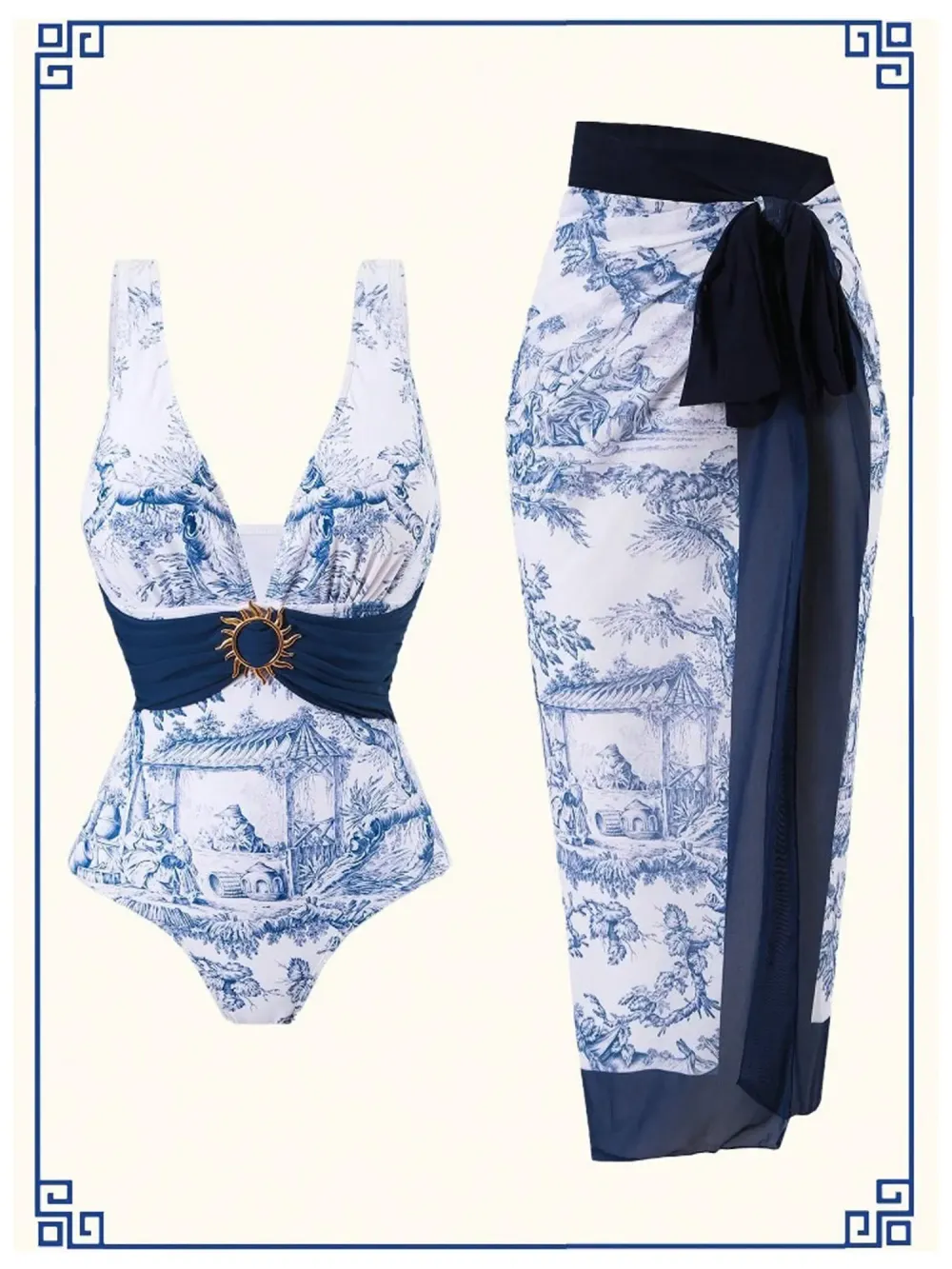 Layla Printed Swimsuit Set