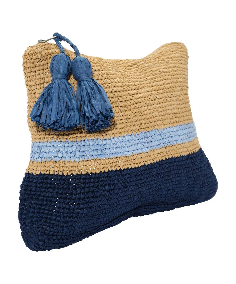 Vacation Essential Tropic Stripe Clutch