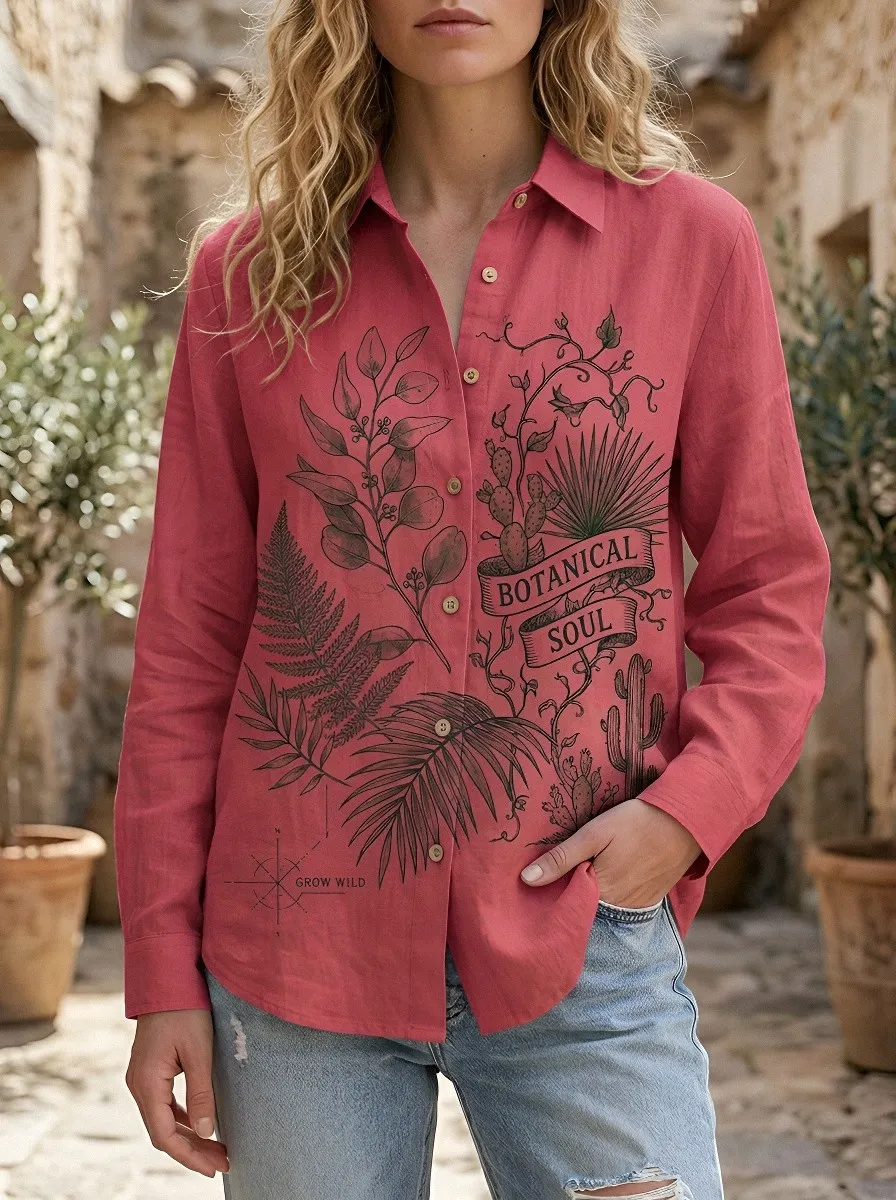 Botanical Soul Nature Casual Shirt Casual