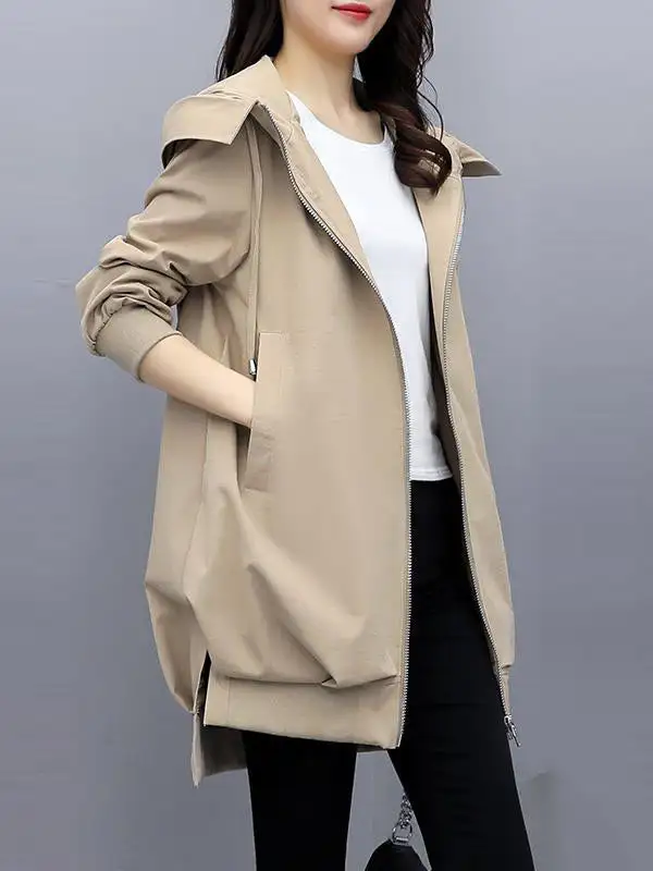 Hooded Zip Front Jacket Essential