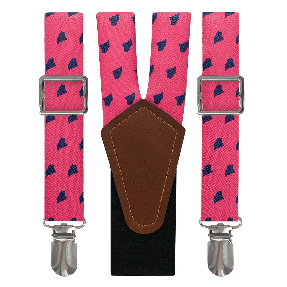 Crisp Outline Motif Suspenders