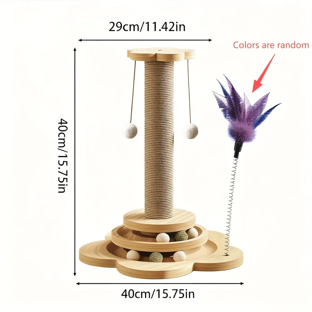 Multi-Function Cat Scratch Tower