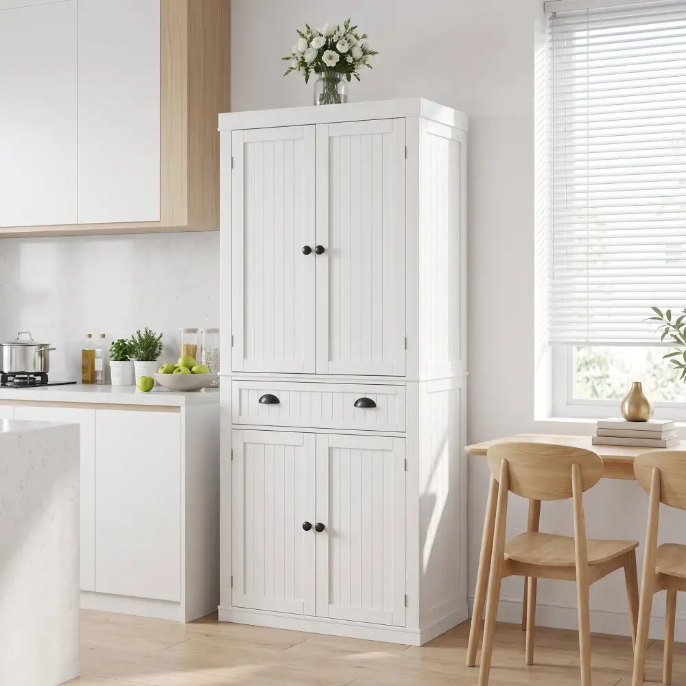 Modern Utility Tall Home Organizer Cabinet