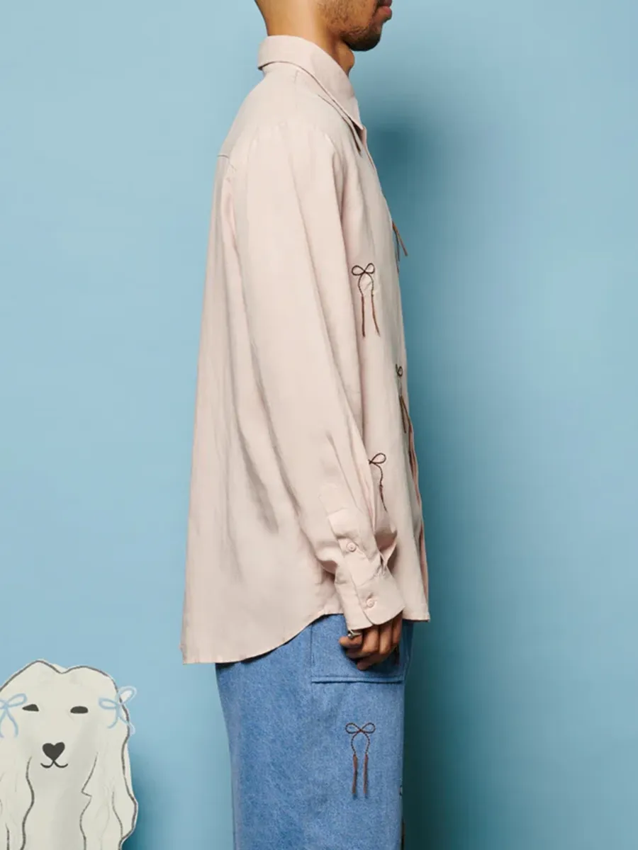 Embroidered Bow Shirt