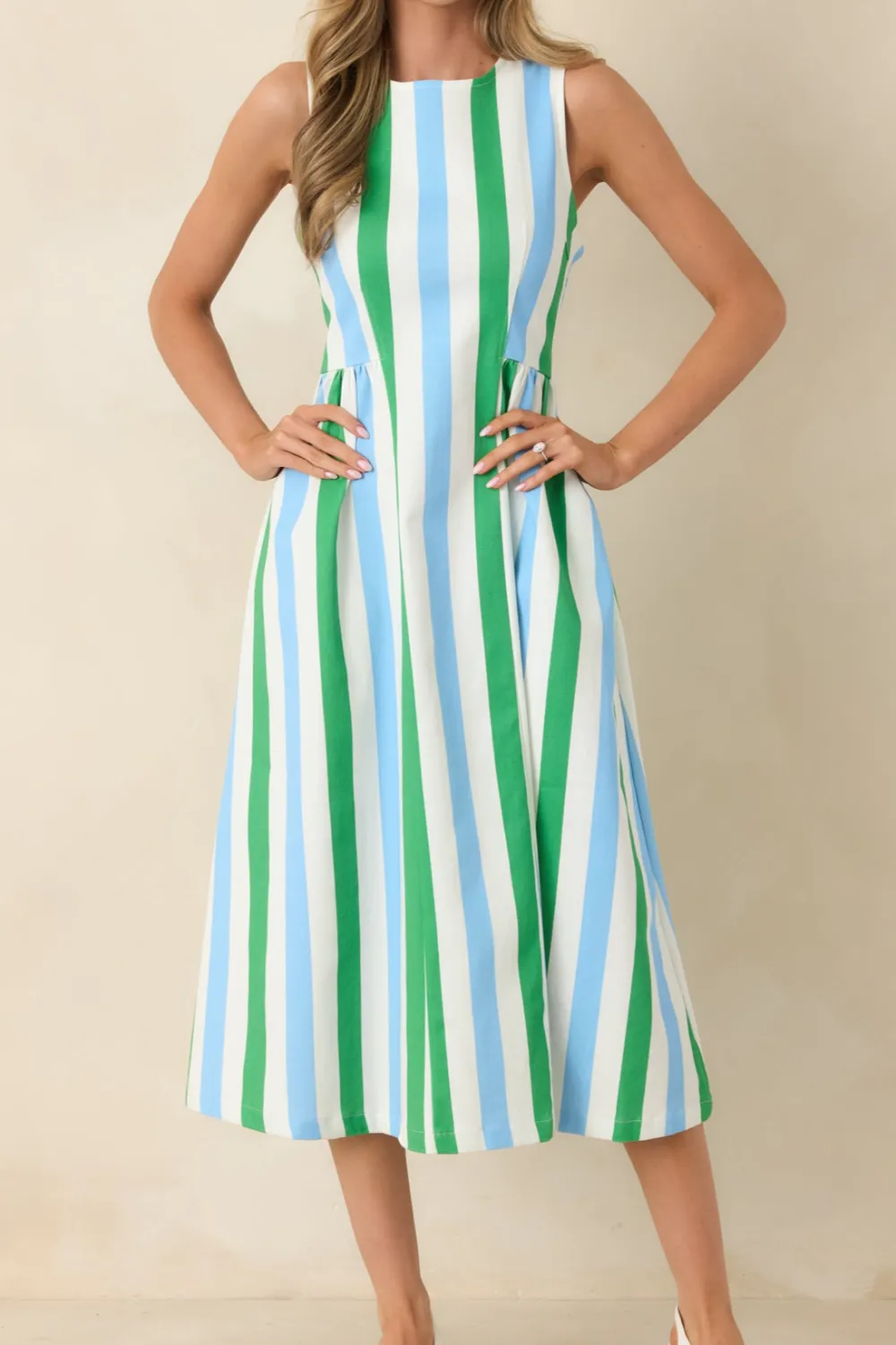 Coastal Silhouette Midi Dress