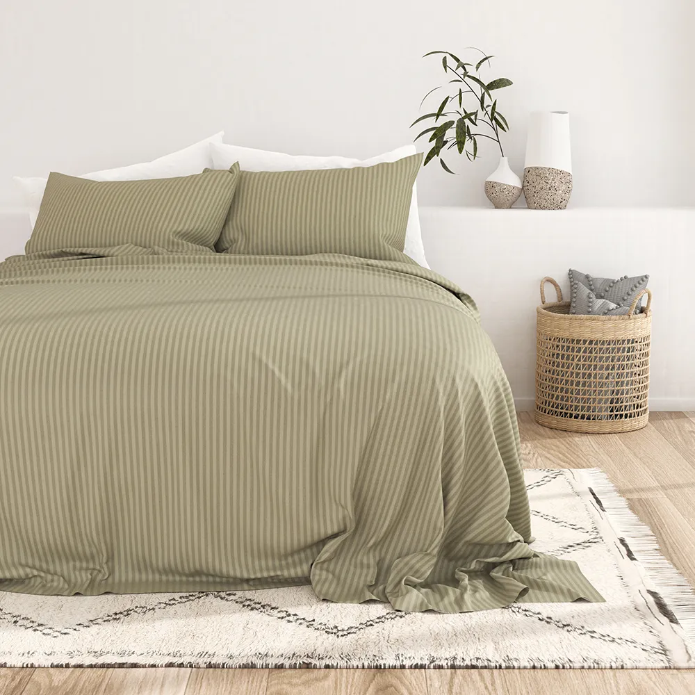 Striped Embossed Sheet Set