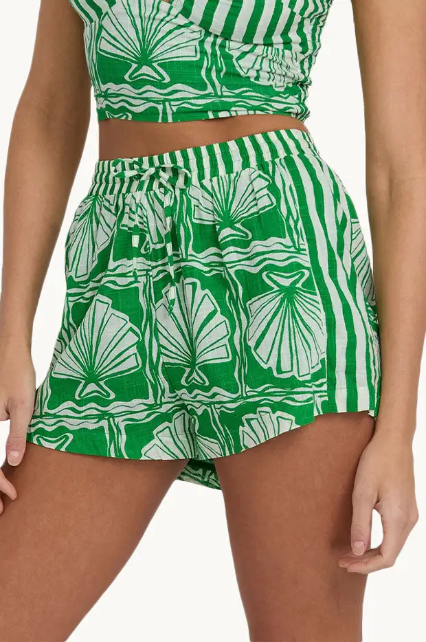 Regular Fit Cotton Drawstring Shorts