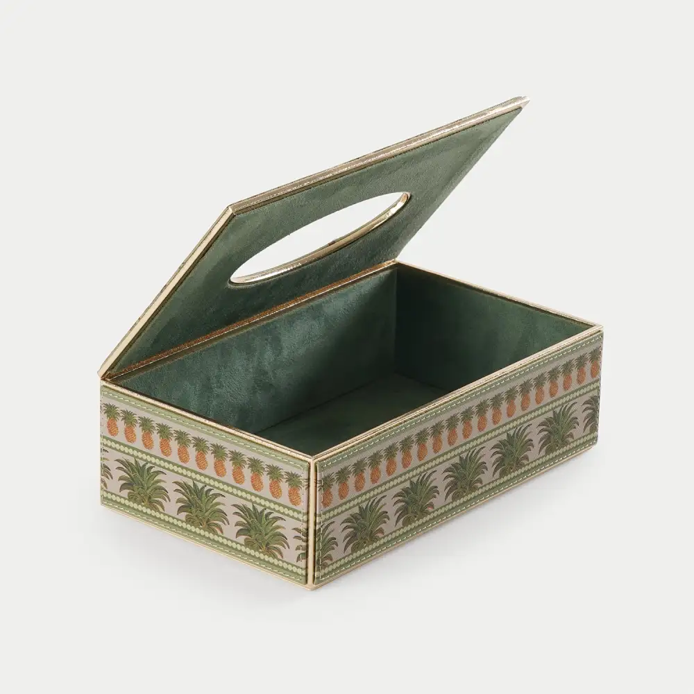Green Pineapple Tissue Box Cover