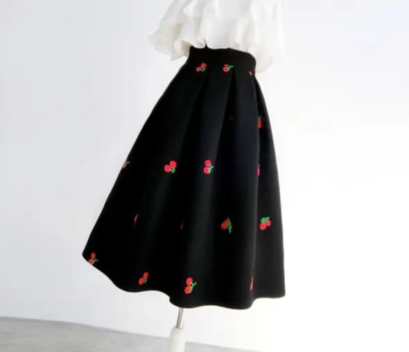 Versatile Layering Everyday Casual Wool Skirt