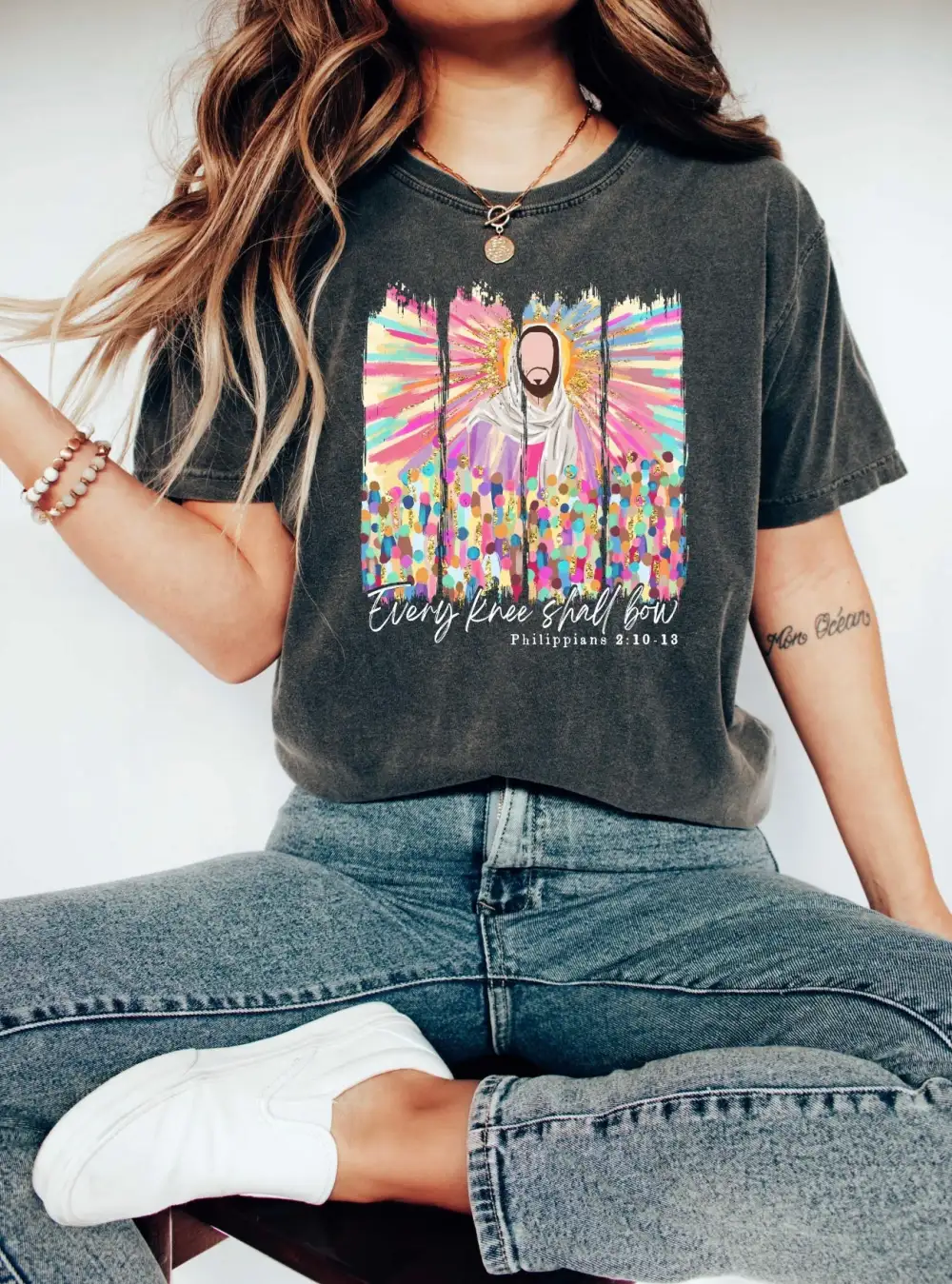 Bow Print Graphic Tee