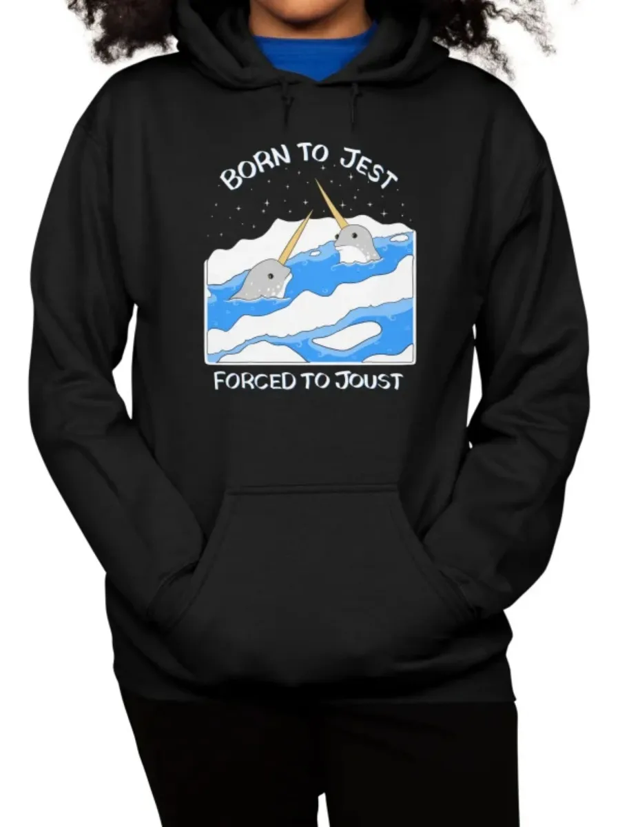 Narwhal Cartoon Graphic Hoodie