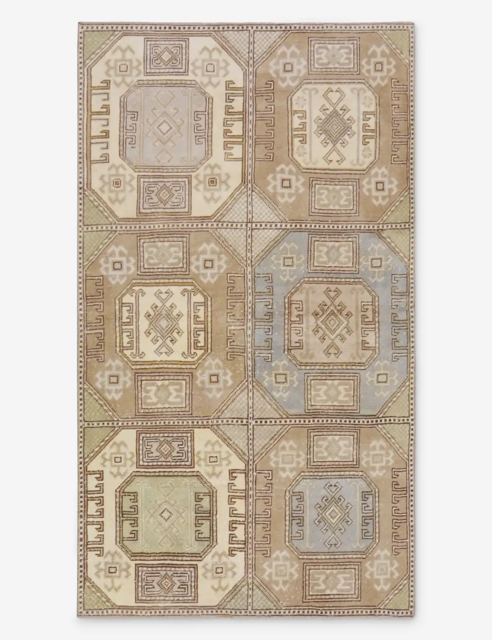 Handcrafted Striking Turkish Inspired Hand Knotted Wool Area Rug