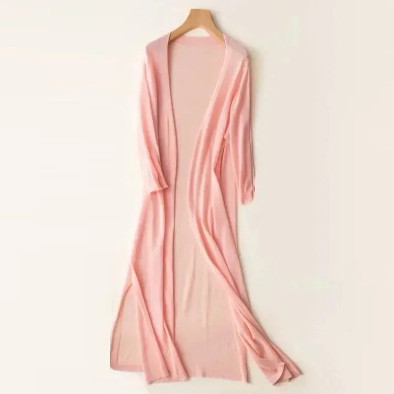 Casual Relaxed Fit Long Cardigan