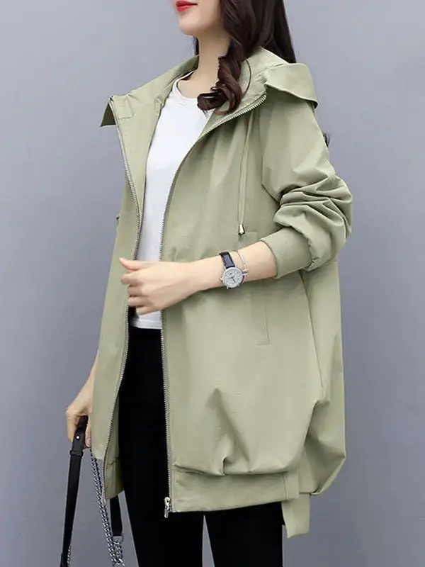 Hooded Zip Front Jacket Essential