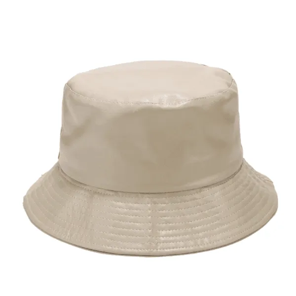 Faux Leather Bucket Hat