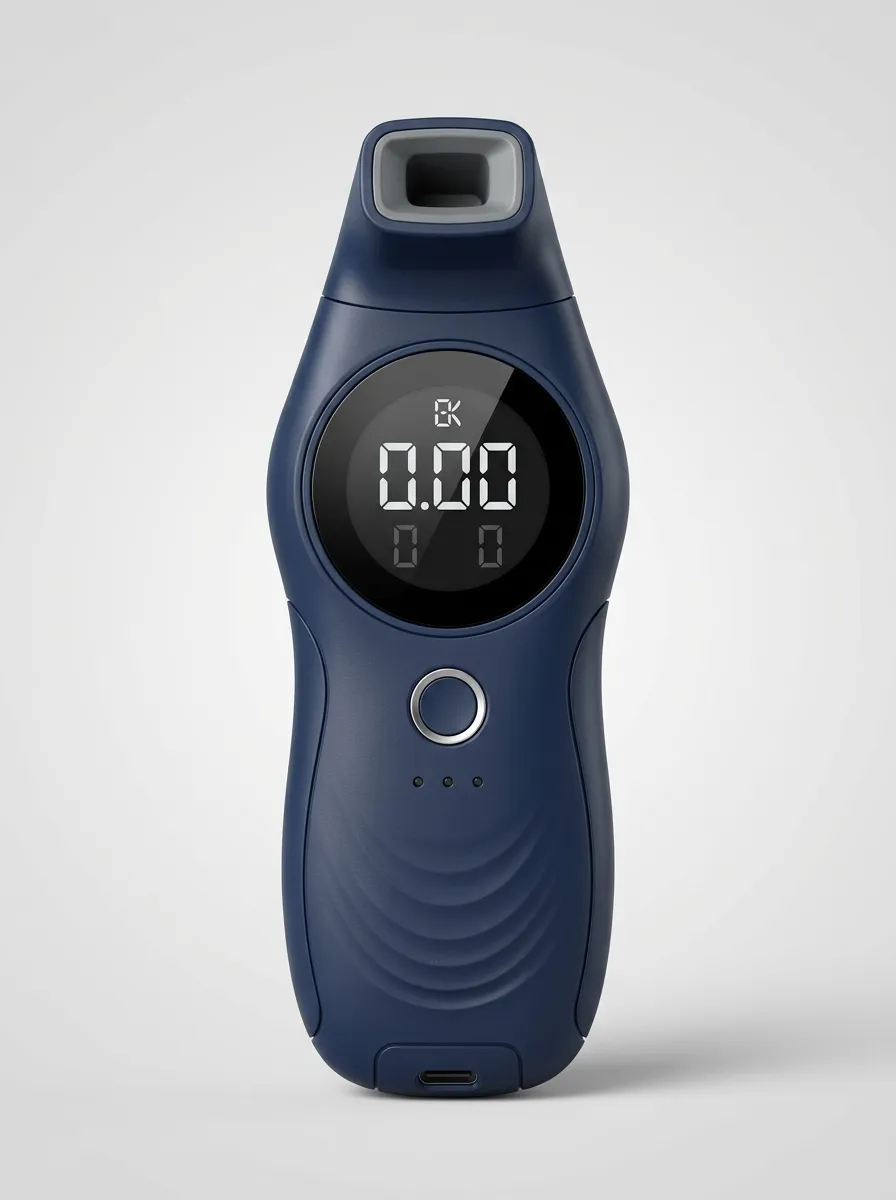 Portable Digital Breath Alcohol Tester Compact Screening Device