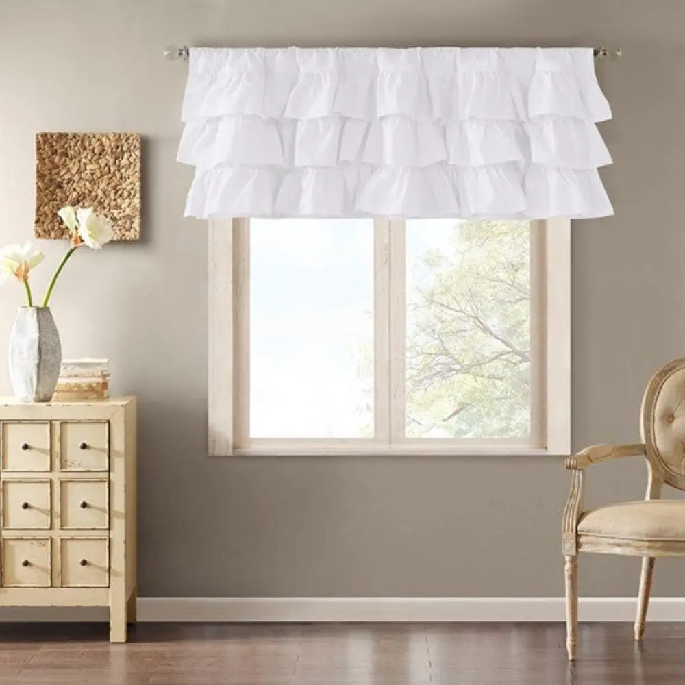 Cotton Rod-Pocket Vintage Valance