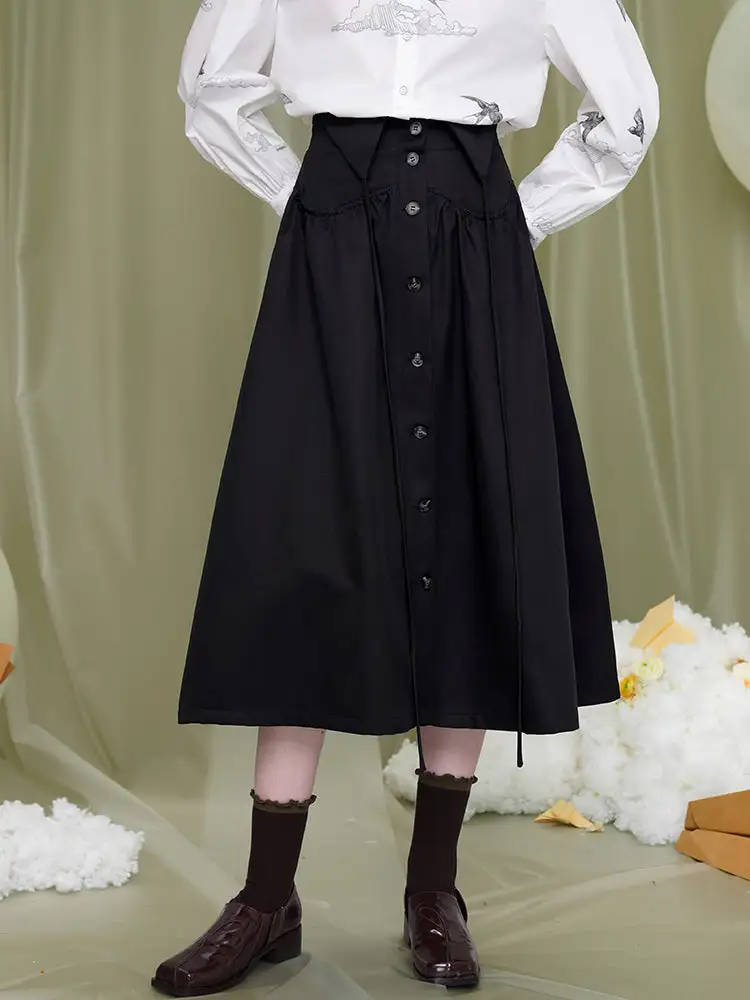 High Waist Flared Skirt