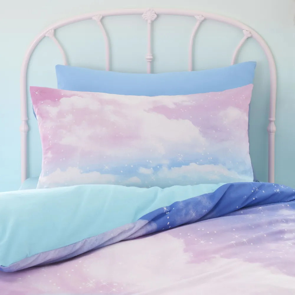 Refined Bedroom Reversible Star Cotton Duvet Cover Set