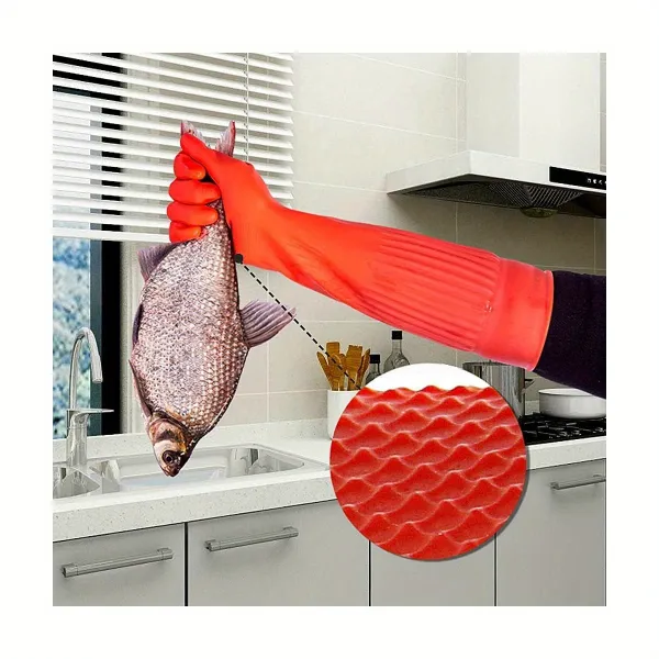 Extended Cuff Rubber Gloves