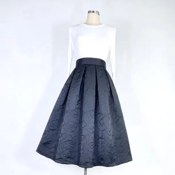 Graceful Clean Everyday Casual Embroidered Skirt