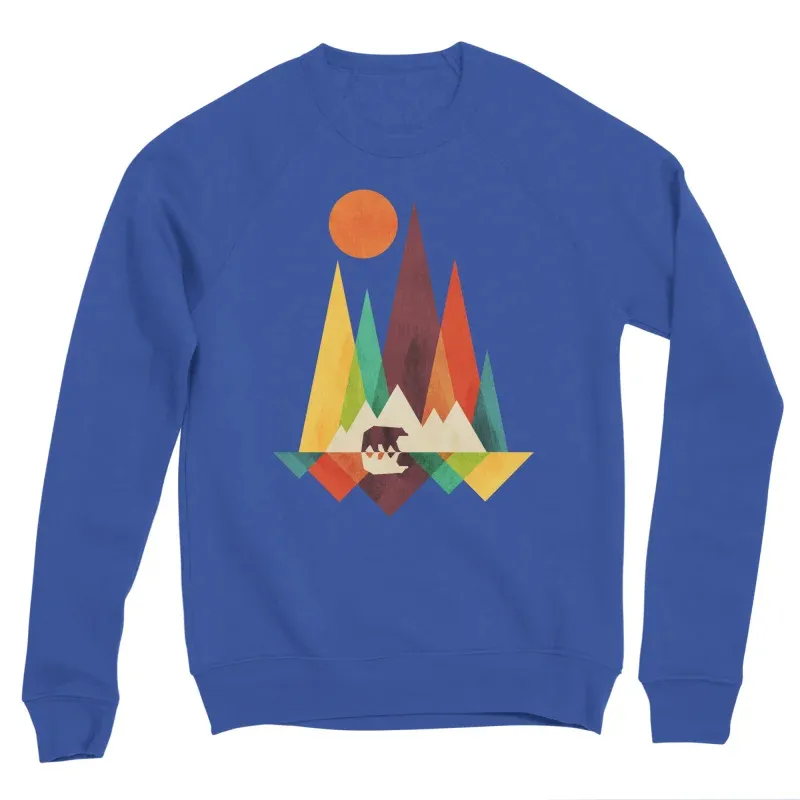 Geometric Mountain Bear Sweatshirt