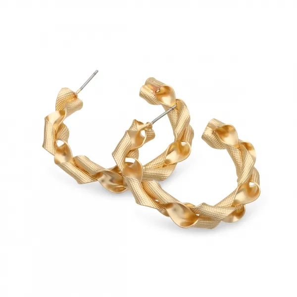 Refined Open Arc Earrings