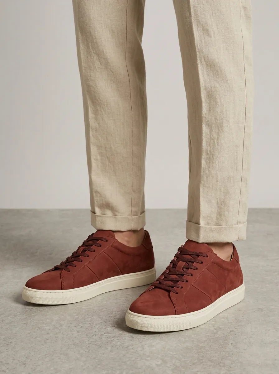 Men's Minimalist Suede Printed Casual Shoes