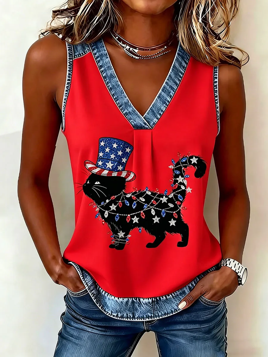 Women's American Cat Vest