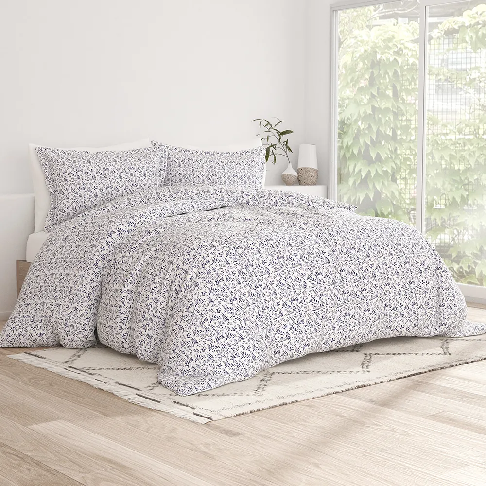 Burst of Vines Pattern Duvet Cover Set