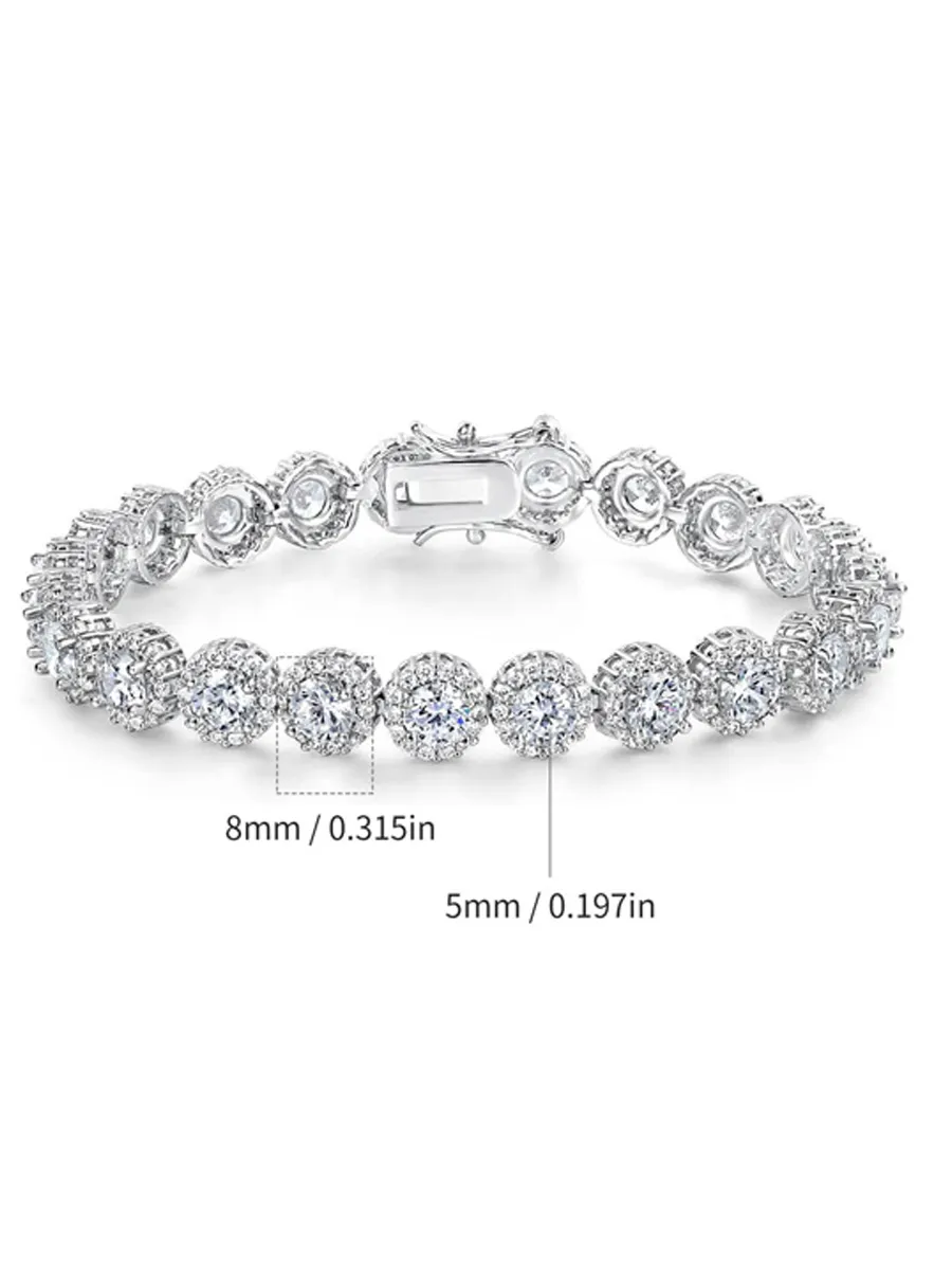 Luna Round Rhinestone Bracelet