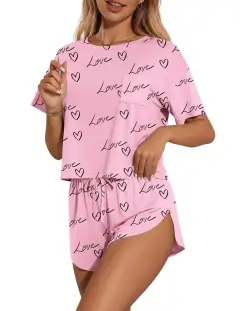 Refined Drawstring Tee and Shorts Matching Set